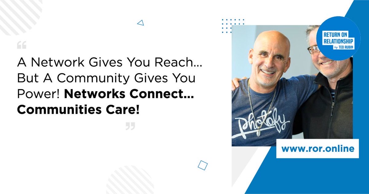 Community… a network gives