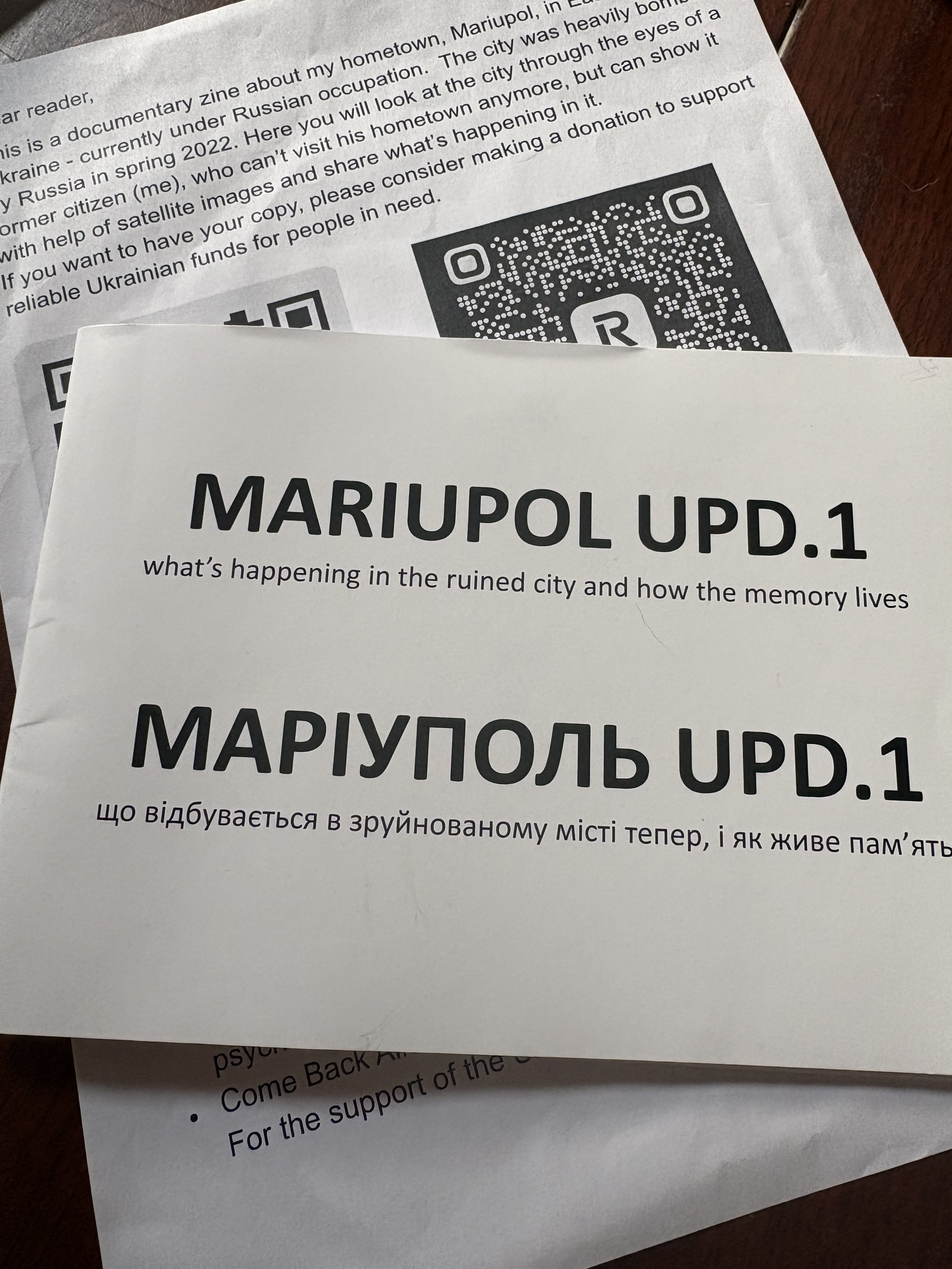 A Zine from Mariupol – Interview with a Ukrainian Zinemaker
