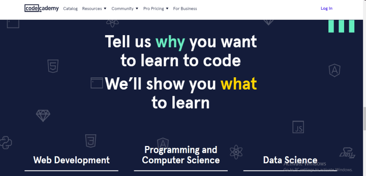 how  to learn coding for free online- codeacademy