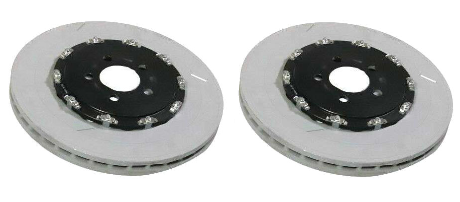 Hart Brakes Bremsen-Set Vorne & Hinten – 8 Bremsbeläge + 4 Gebohrte & Geschlitzte Rotoren