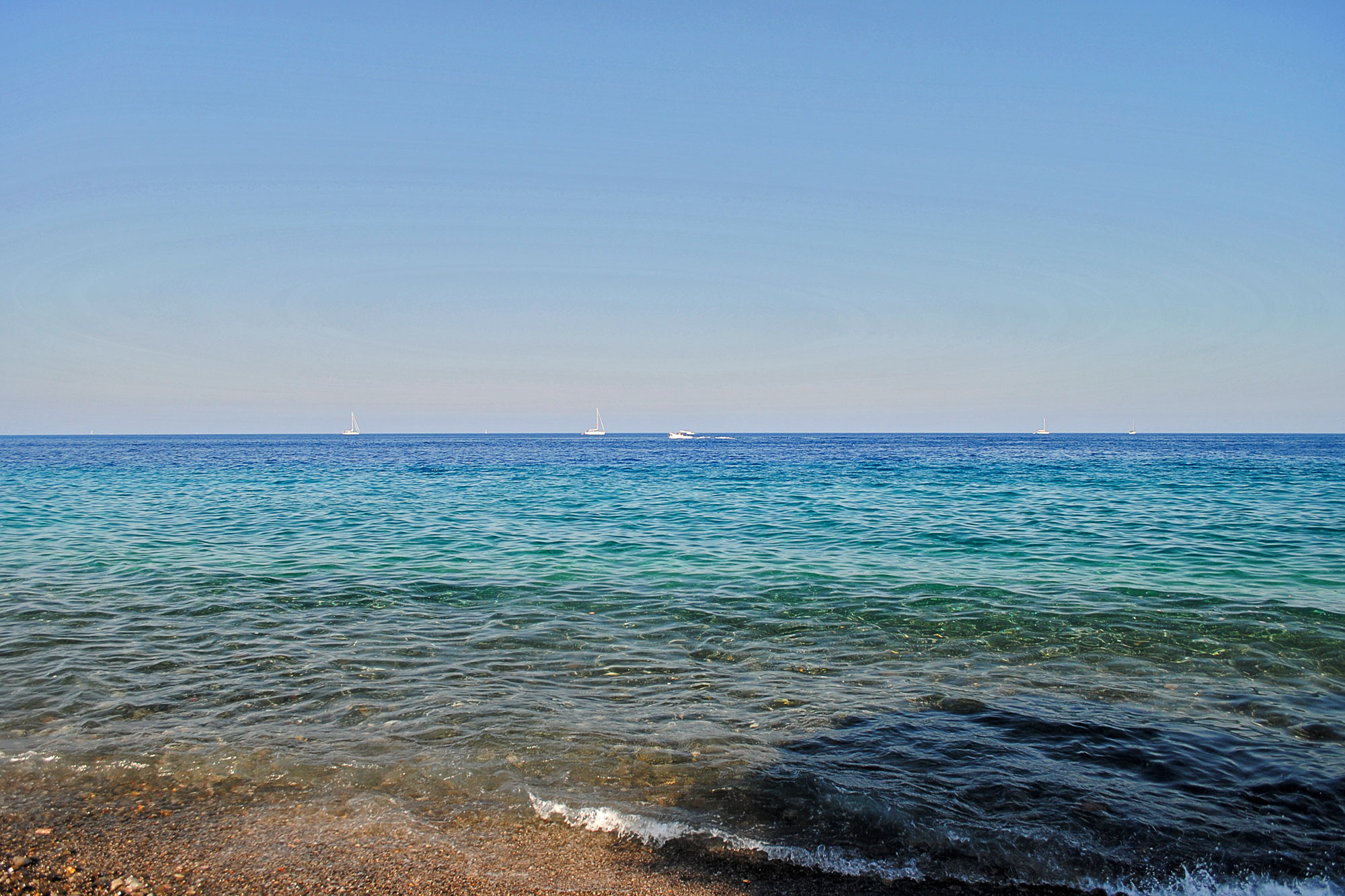 finally at the beach