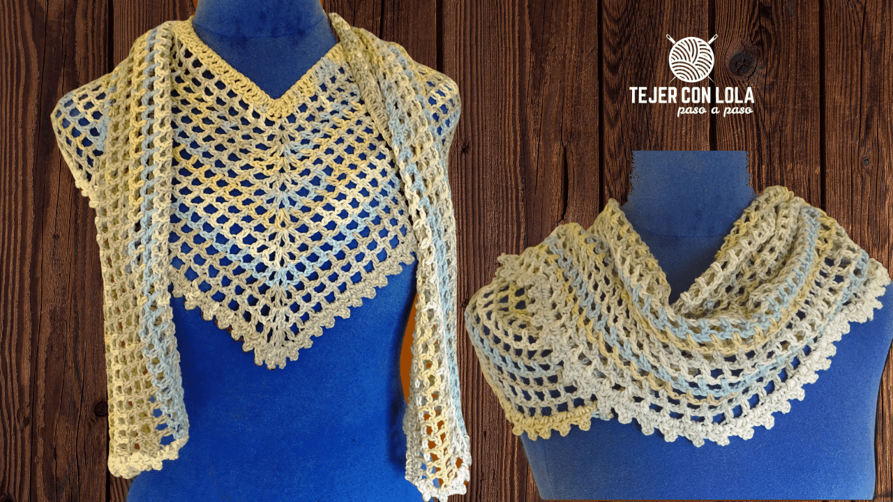 CHAL BUFANDA A GANCHILLO