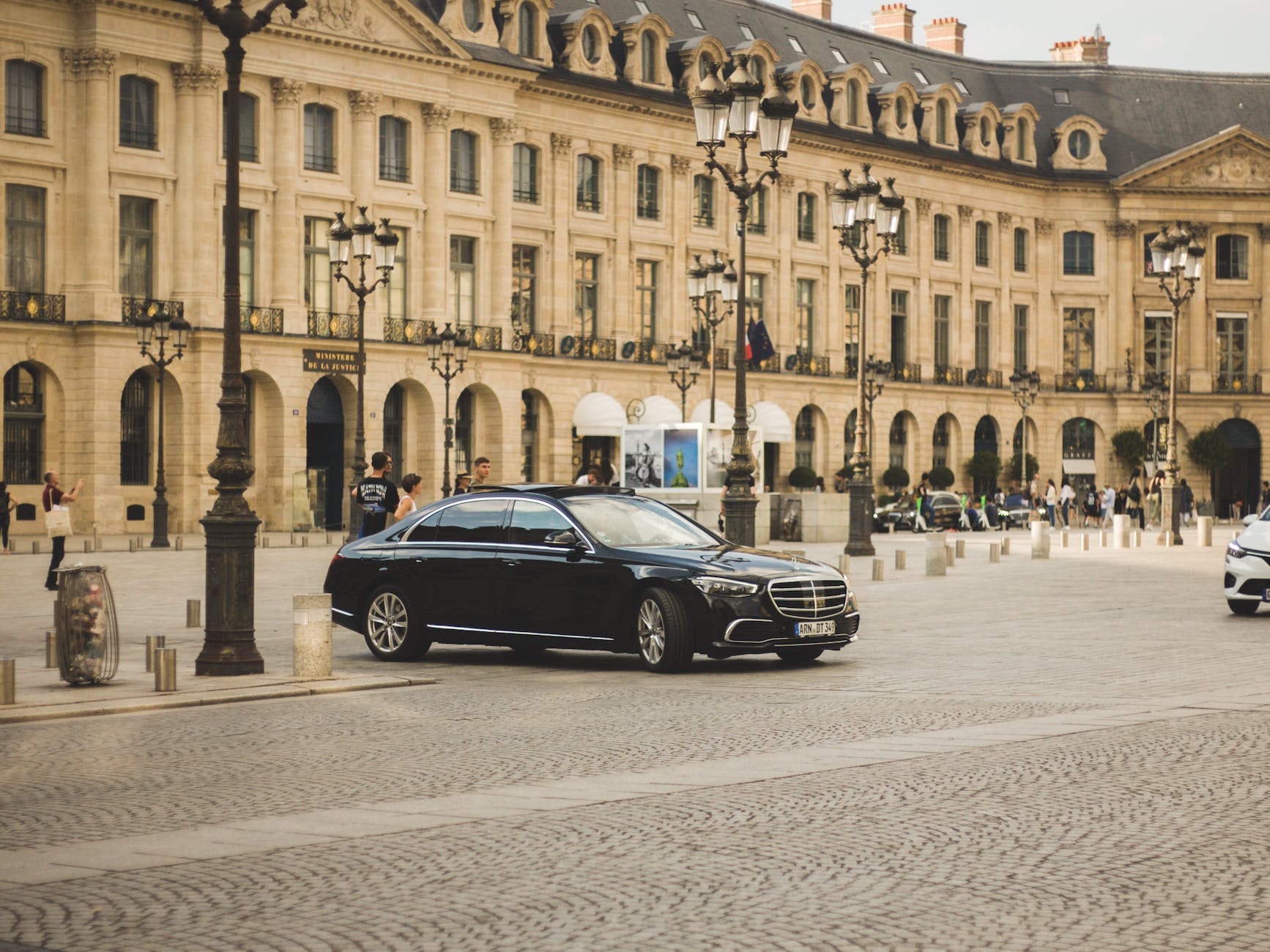 city cars road landscape