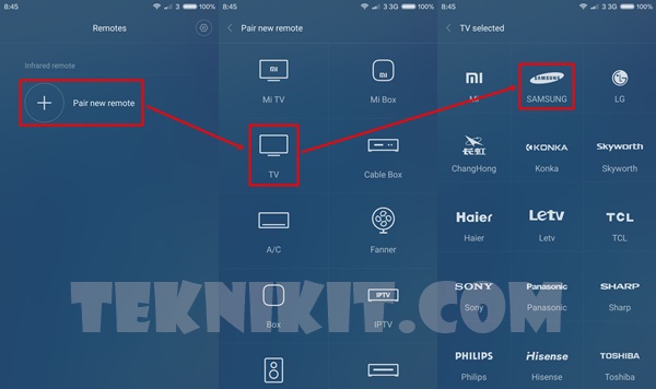 Karena xiaomi redmi note 2 ini dibekali fitur infrared, maka di dalamnya pun disediakan aplikasi yang memanfaatkan fasilitas infrared yaitu mi remote. Cara Menggunakan Aplikasi Mi Remote Xiaomi Redmi Note 2