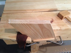 Gang-planning the sides to ensure the same angle for the lid to rest against.