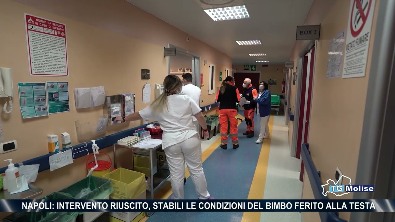 Napoli: intervento riuscito, stabili le condizioni del bimbo ferito alla testa
