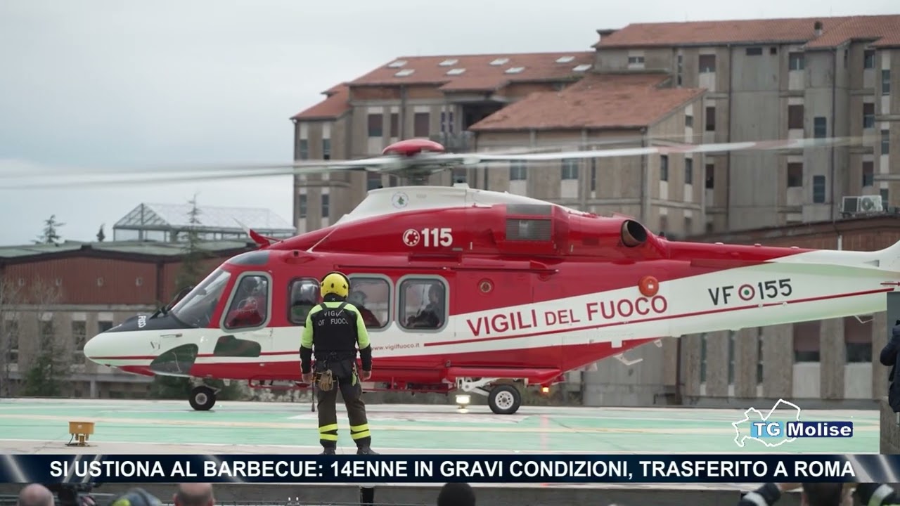 Si ustiona al barbecue: 14enne in gravi condizioni, trasferito a Roma