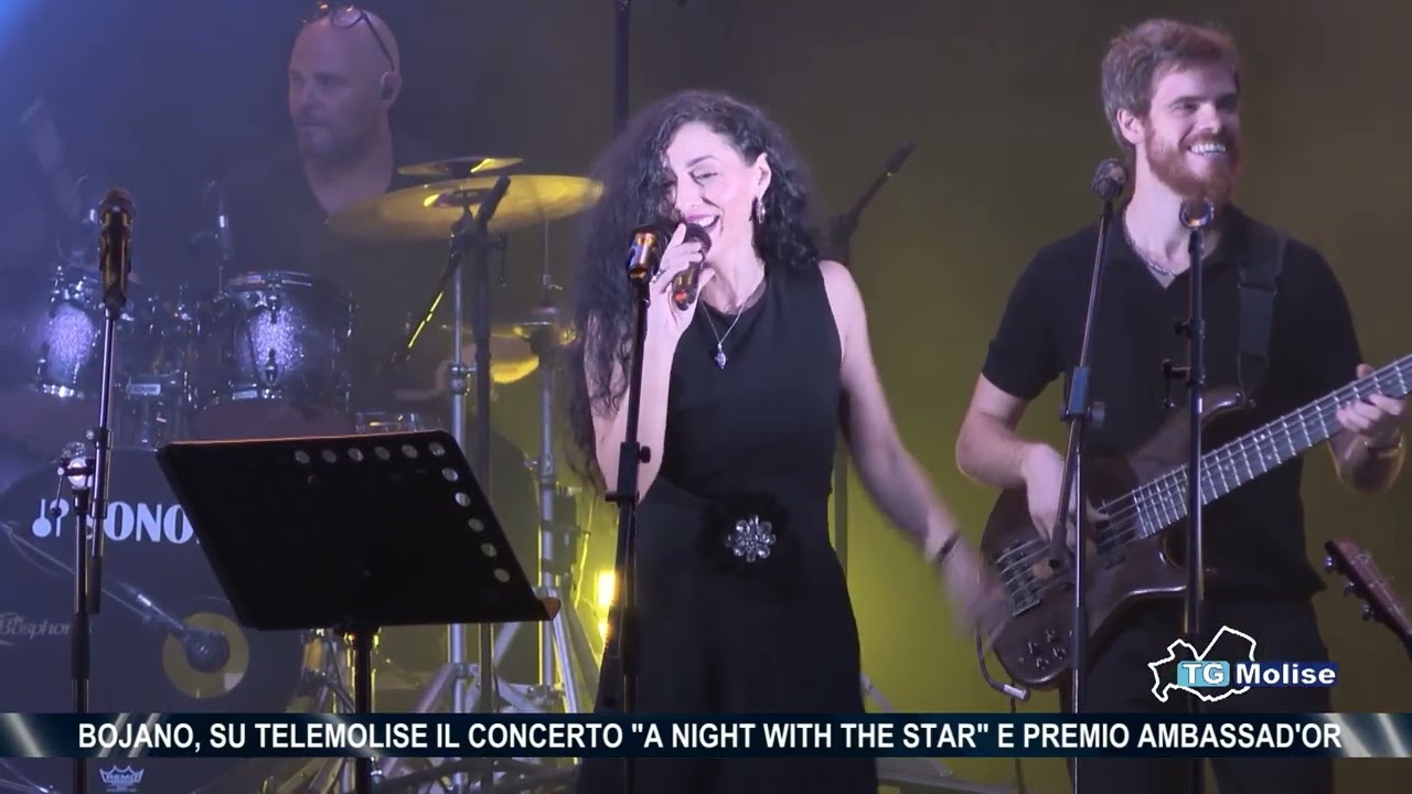 Bojano, su Telemolise il concerto “A night with the star” e premio Ambassad’or