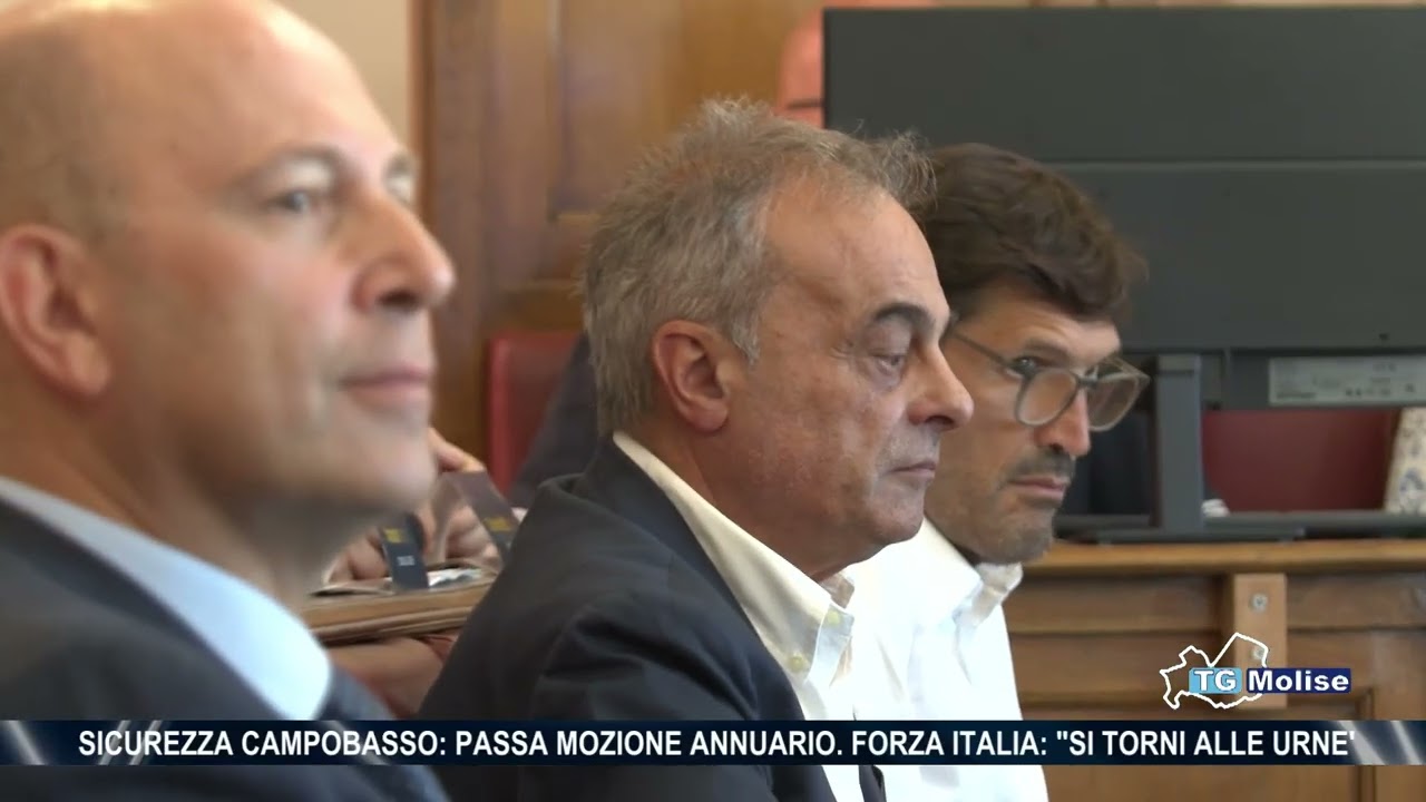 Sicurezza Campobasso: passa mozione annuario. Forza Italia: “Si torni alle urne’