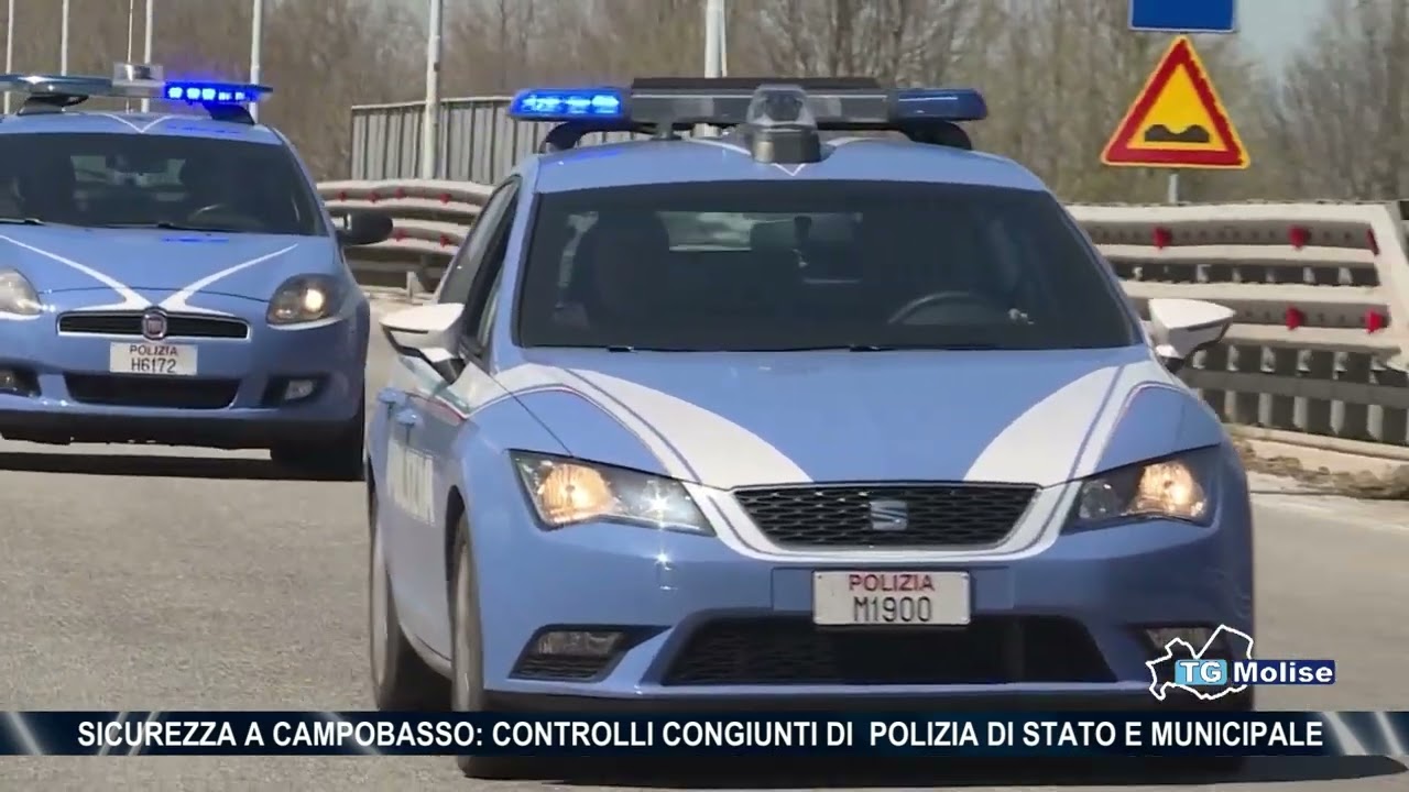 Sicurezza a Campobasso: controlli congiunti di Polizia di Stato e Municipale