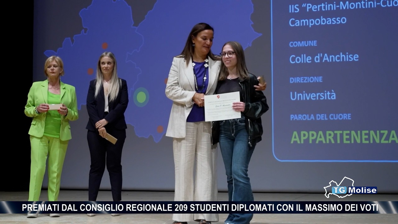 Premiati dal Consiglio regionale 209 studenti diplomati con il massimo dei voti