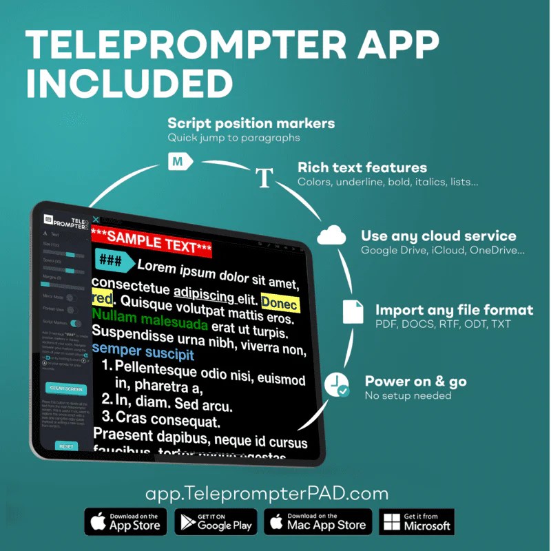 Teleprompterpad App Free Prompter App