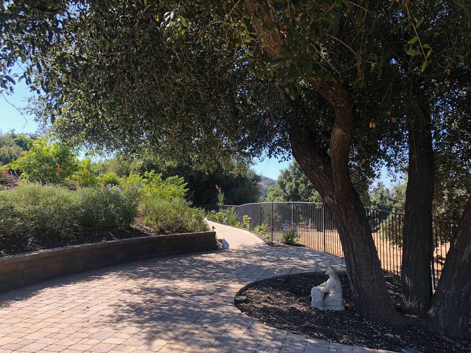 Shot of prayer garden.