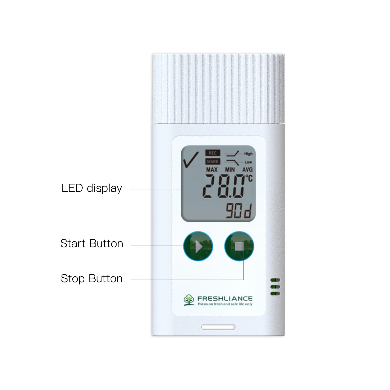 Freshliance Lcd Configurable Reusable Temperature And Humidity Data Lo