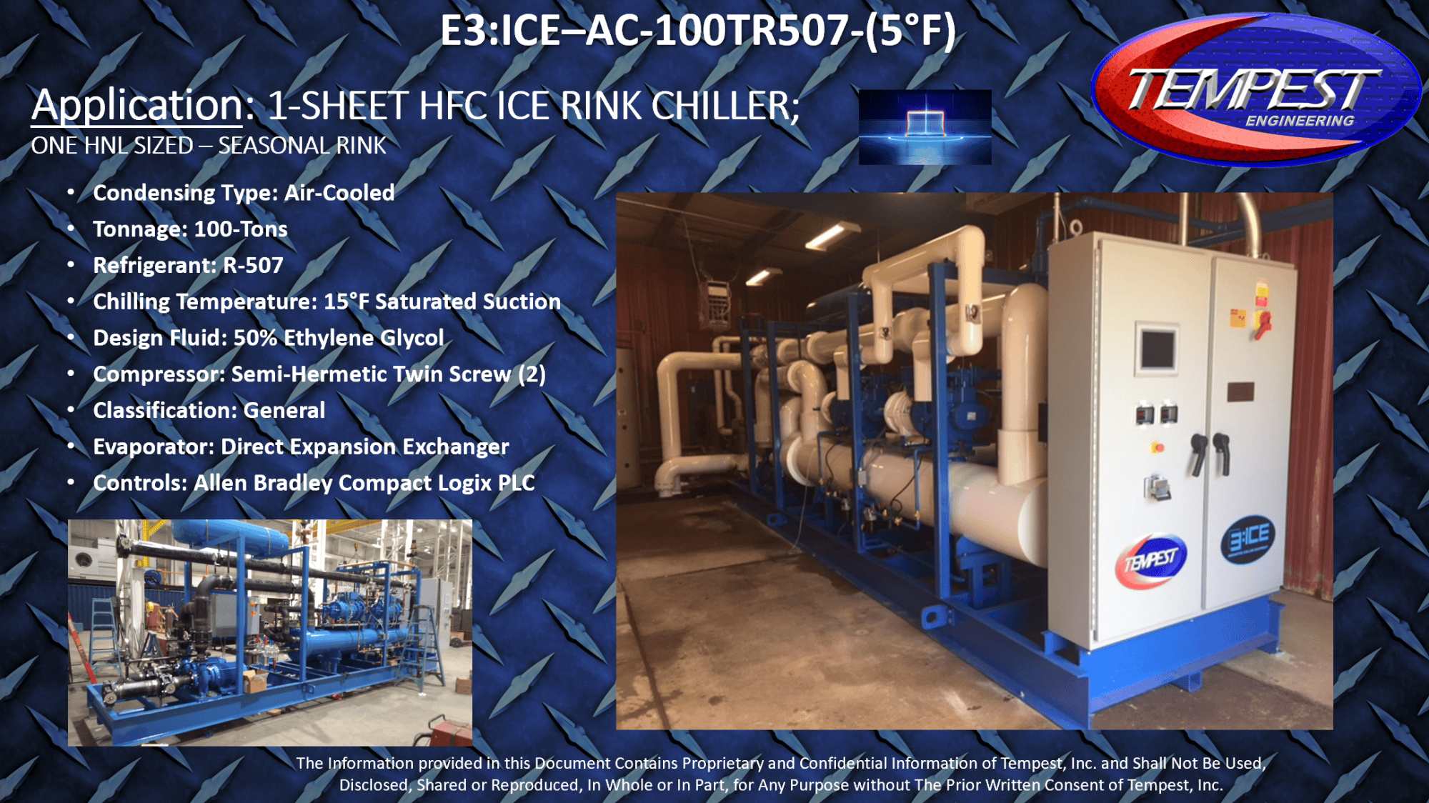 Ice Rink Chillers - Single or Multi Sheet | Ammonia or HFC | In or Outdoor