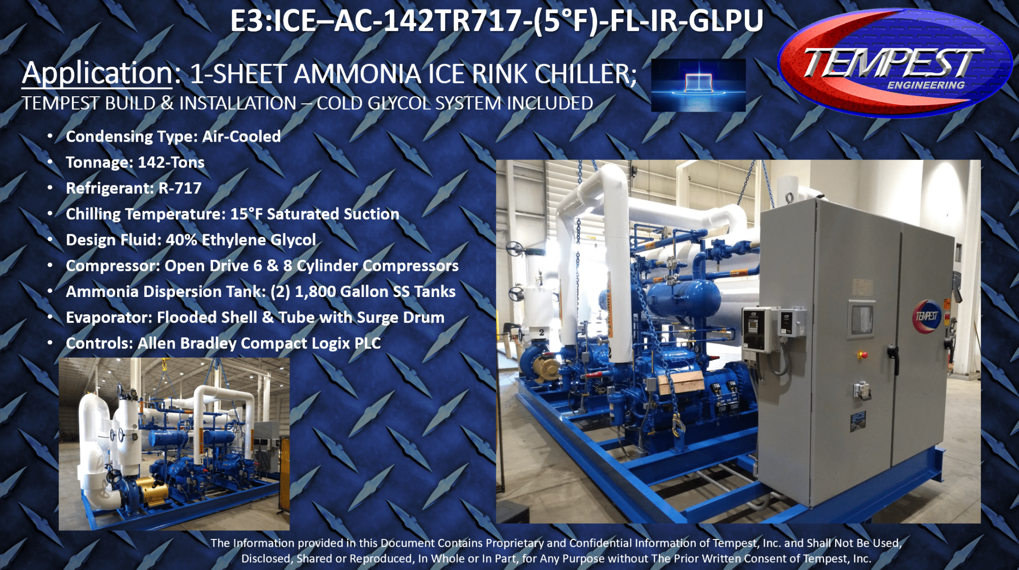 Ice Rink Chillers Single or Multi Sheet Ammonia or HFC In or Outdoor