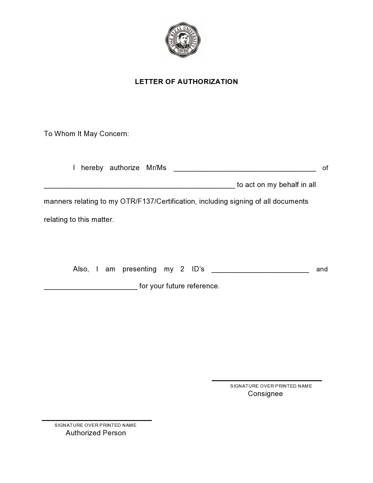 30 Great Authorization Letter Templates Medical Travel Etc