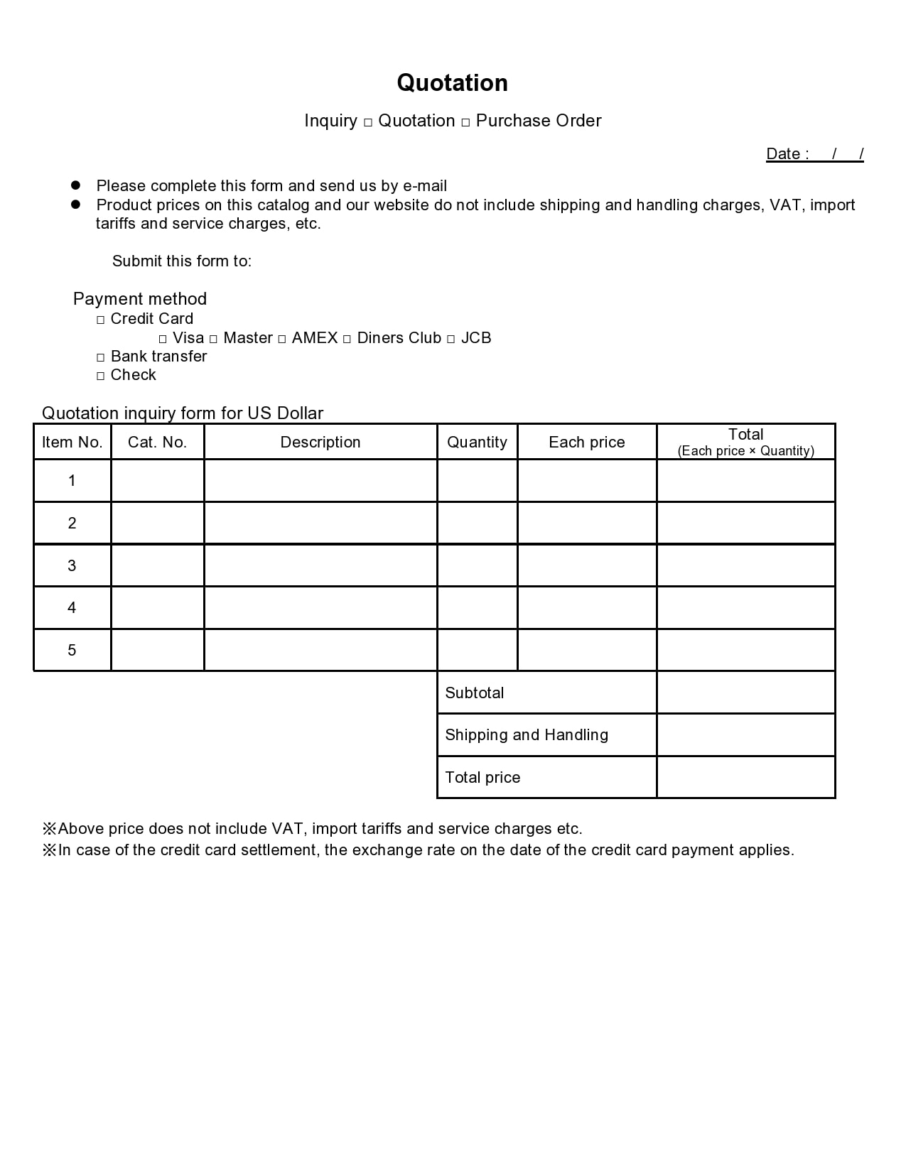 30 Best Quotation Templates Doc Xls Pdf Templatearchive