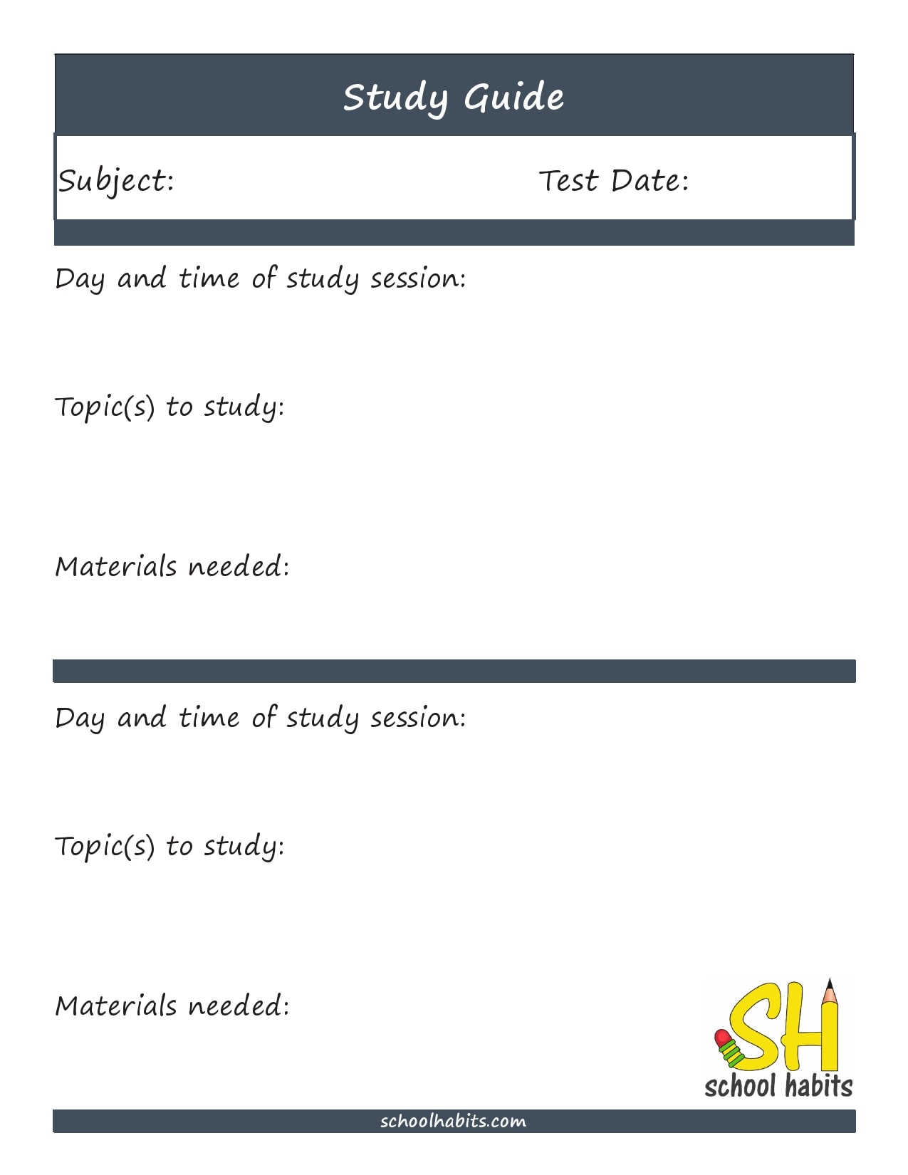 34 useful study guide templates [word, pdf]