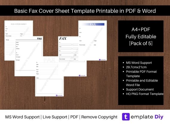 basic fax cover sheet template printable in pdf word