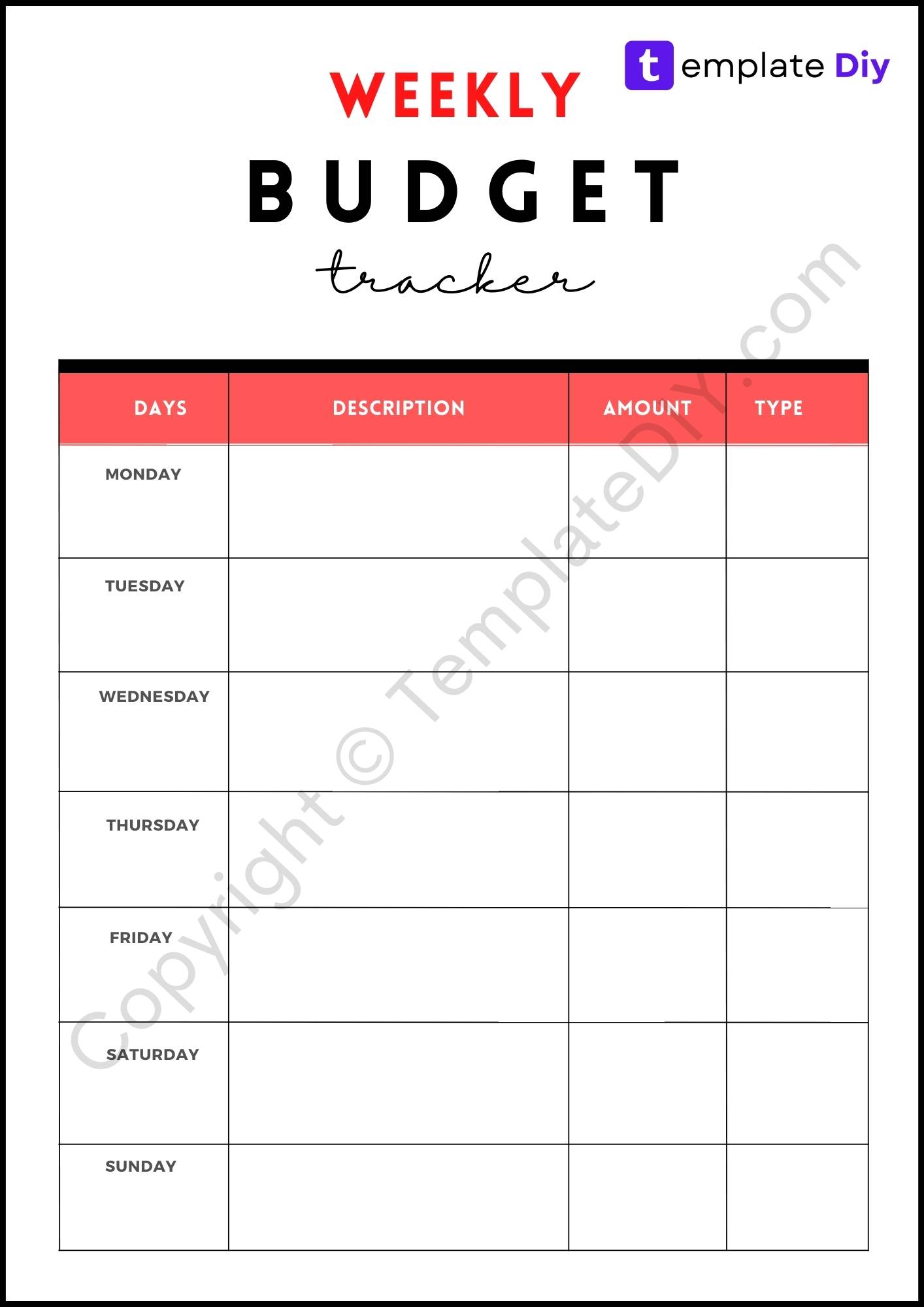 Budget Template For Word