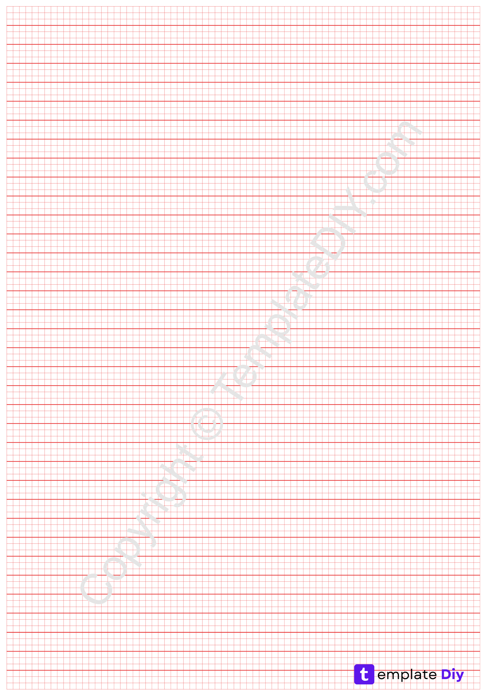 full page graph paper grid paper printable template in pdf