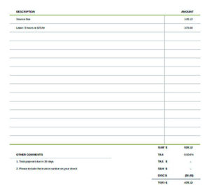 free invoice template download you can customize as you need