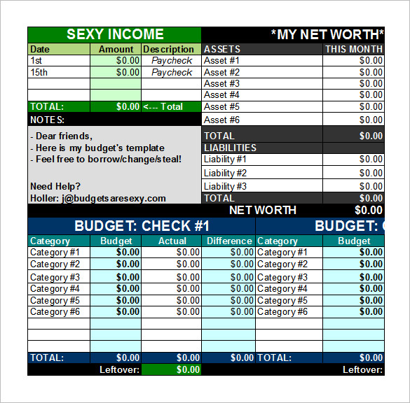 Basic Budget Template