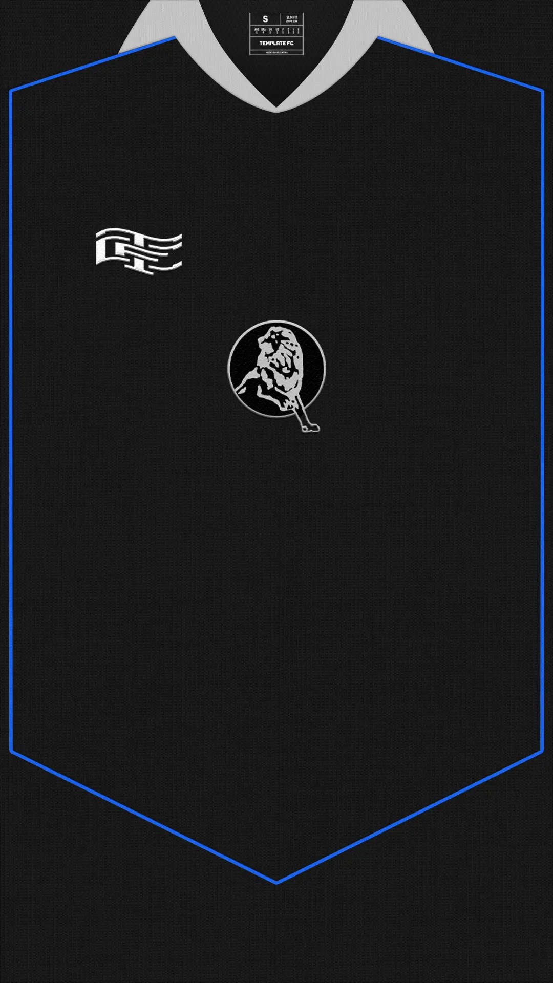 Template Black Football Tops Phone Wallpaper Kit Template – Free