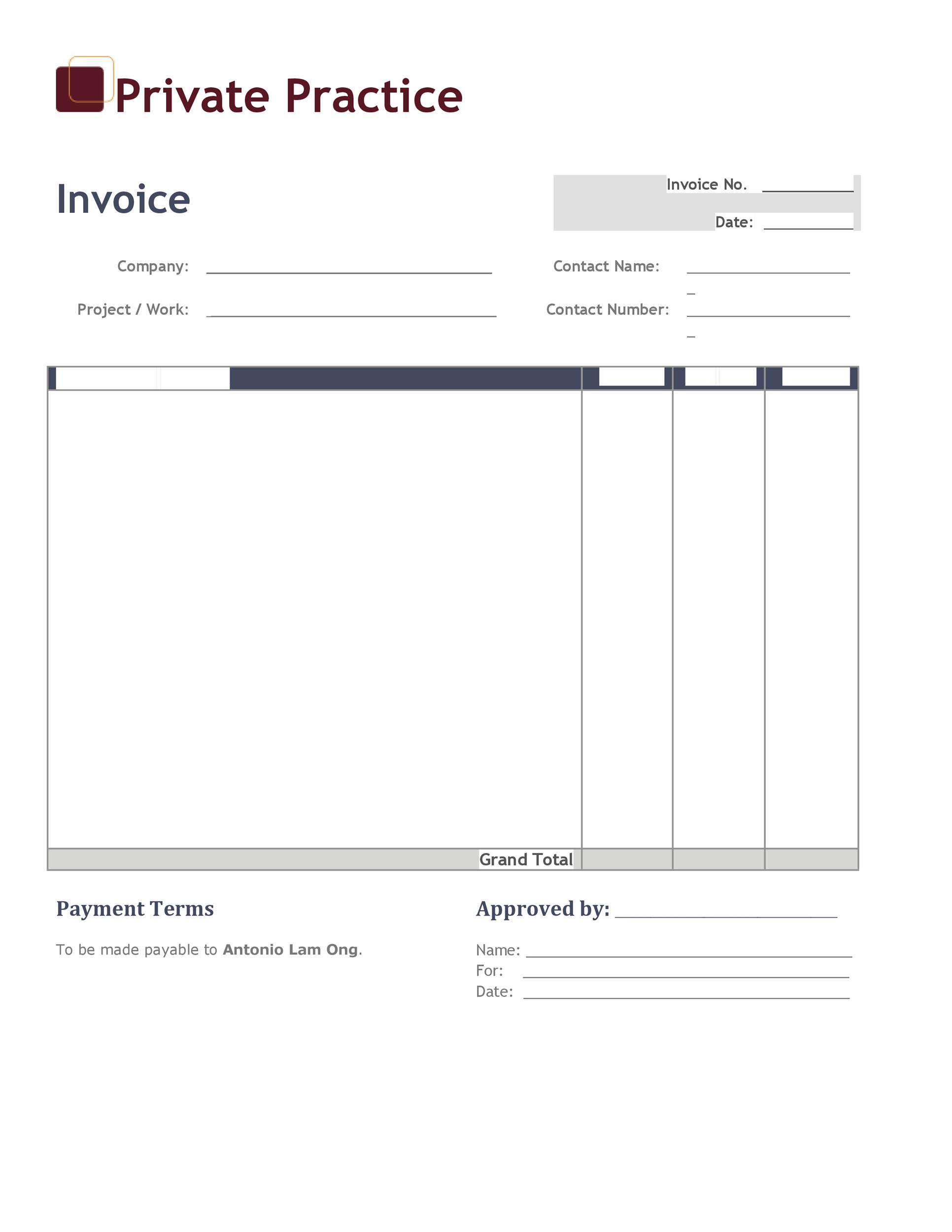 Sales Invoice Templates | 18+ Free Printable Xlsx, Docs & PDF Formats