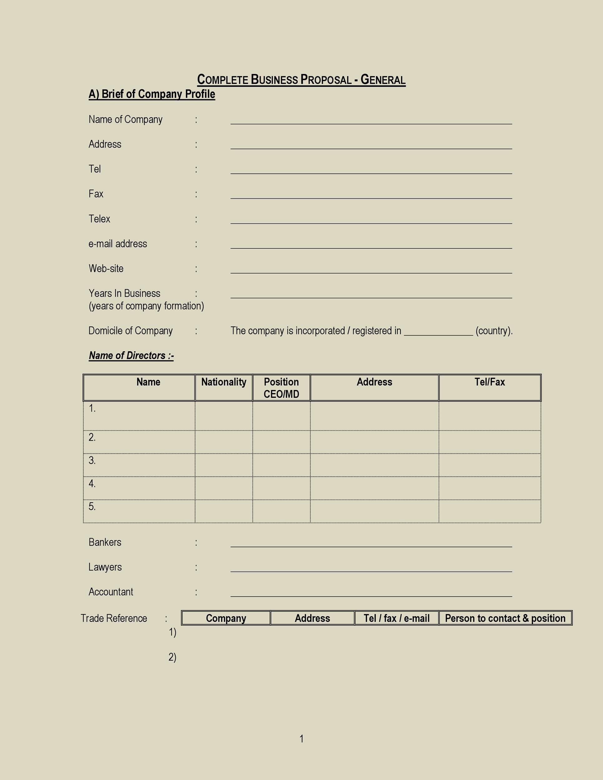 30 Business Proposal Templates Proposal Letter Samples