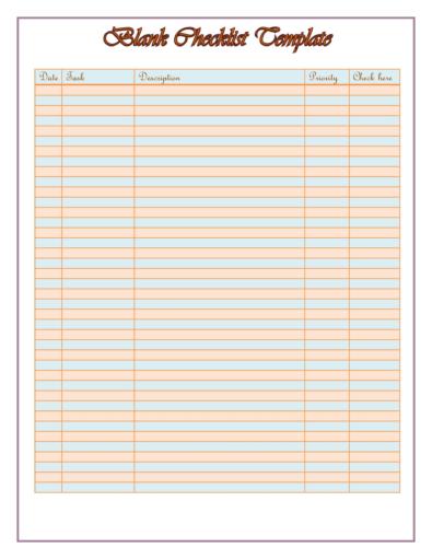 47 printable to do list checklist templates excel word