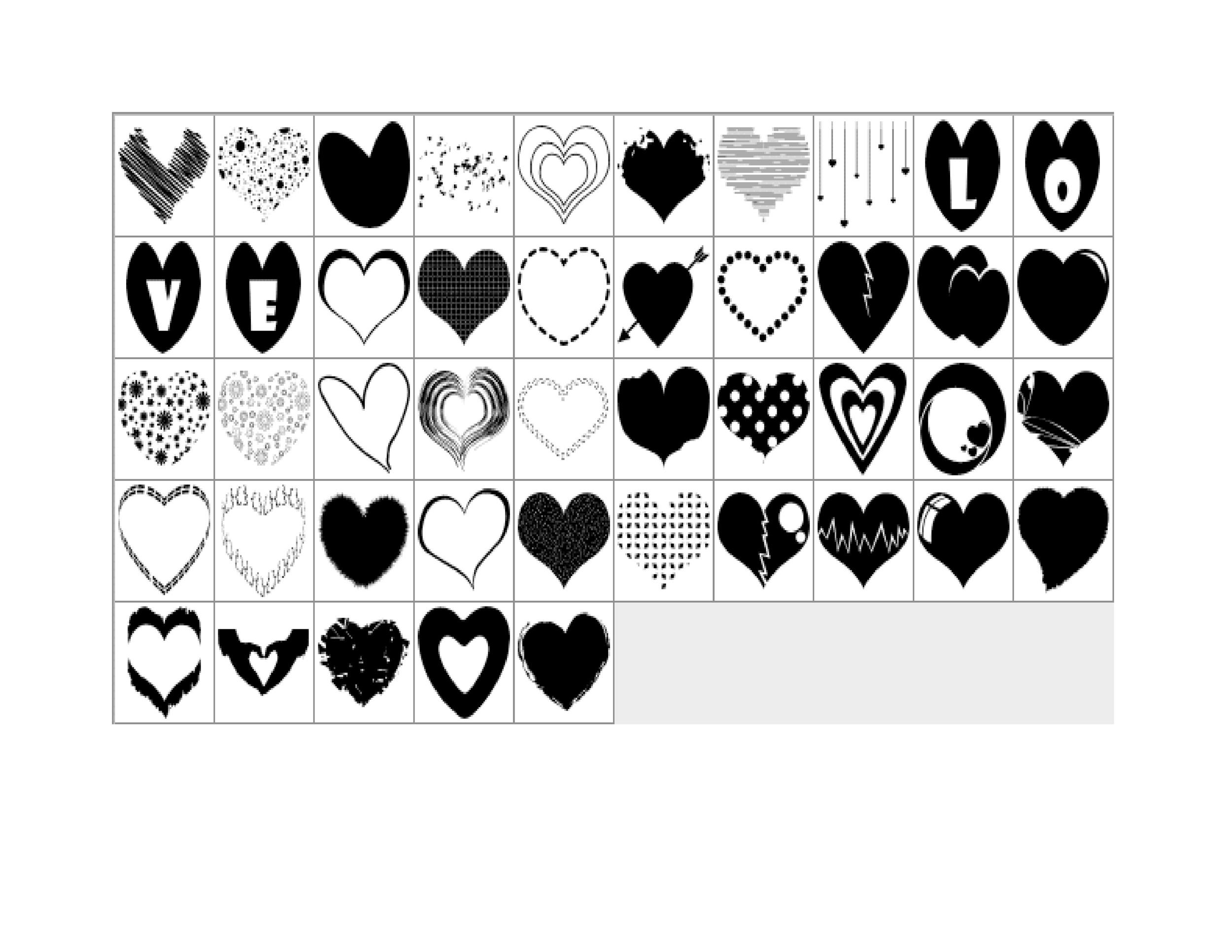 40 printable heart templates 15 usage examples