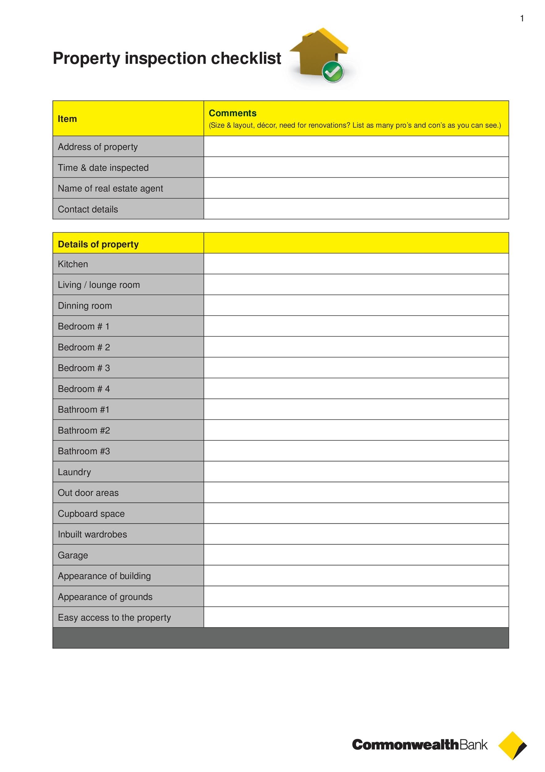 20+ Printable Home Inspection Checklists (Word, PDF)