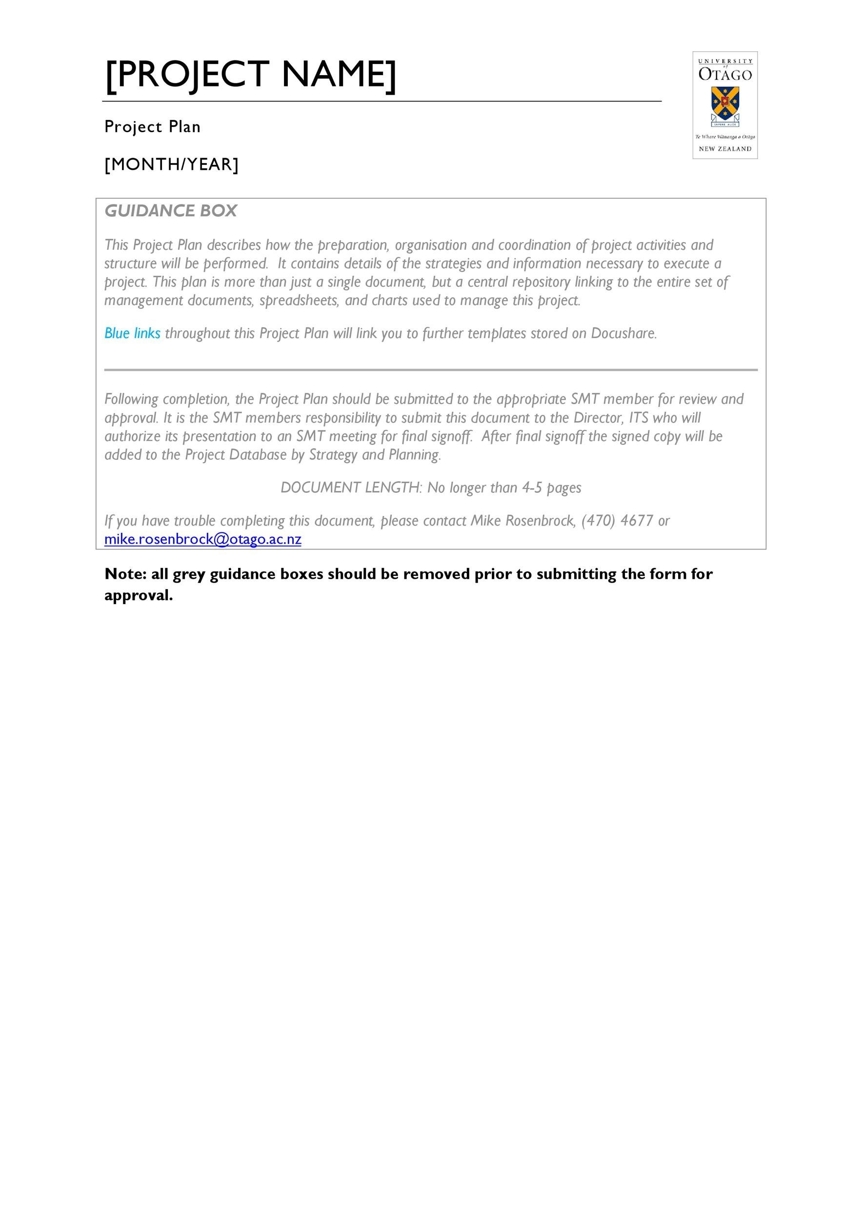 48 Professional Project Plan Templates Excel Word Pdf ᐅ Templatelab