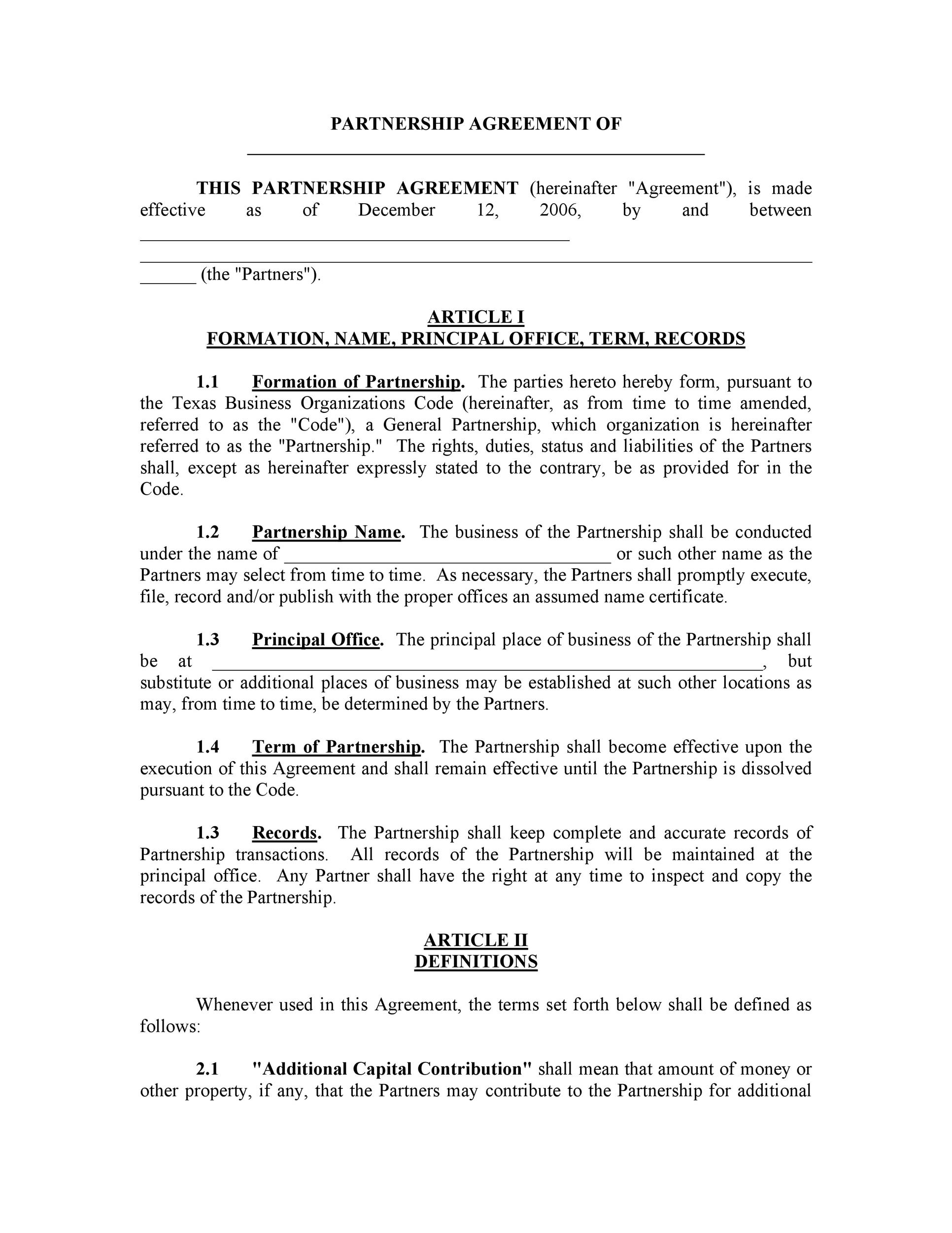 Operating Agreement Template Word