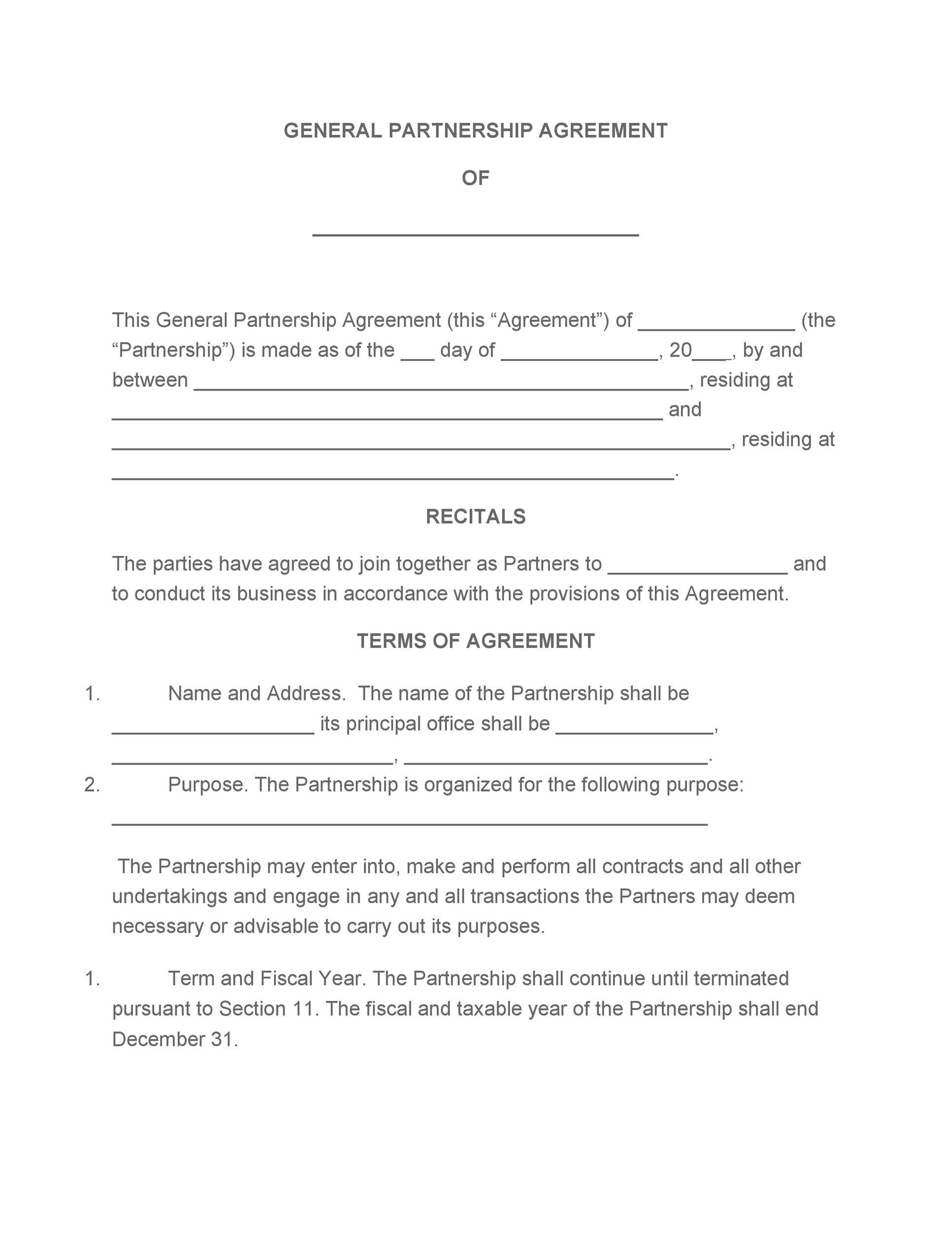 Operating Agreement Template Word