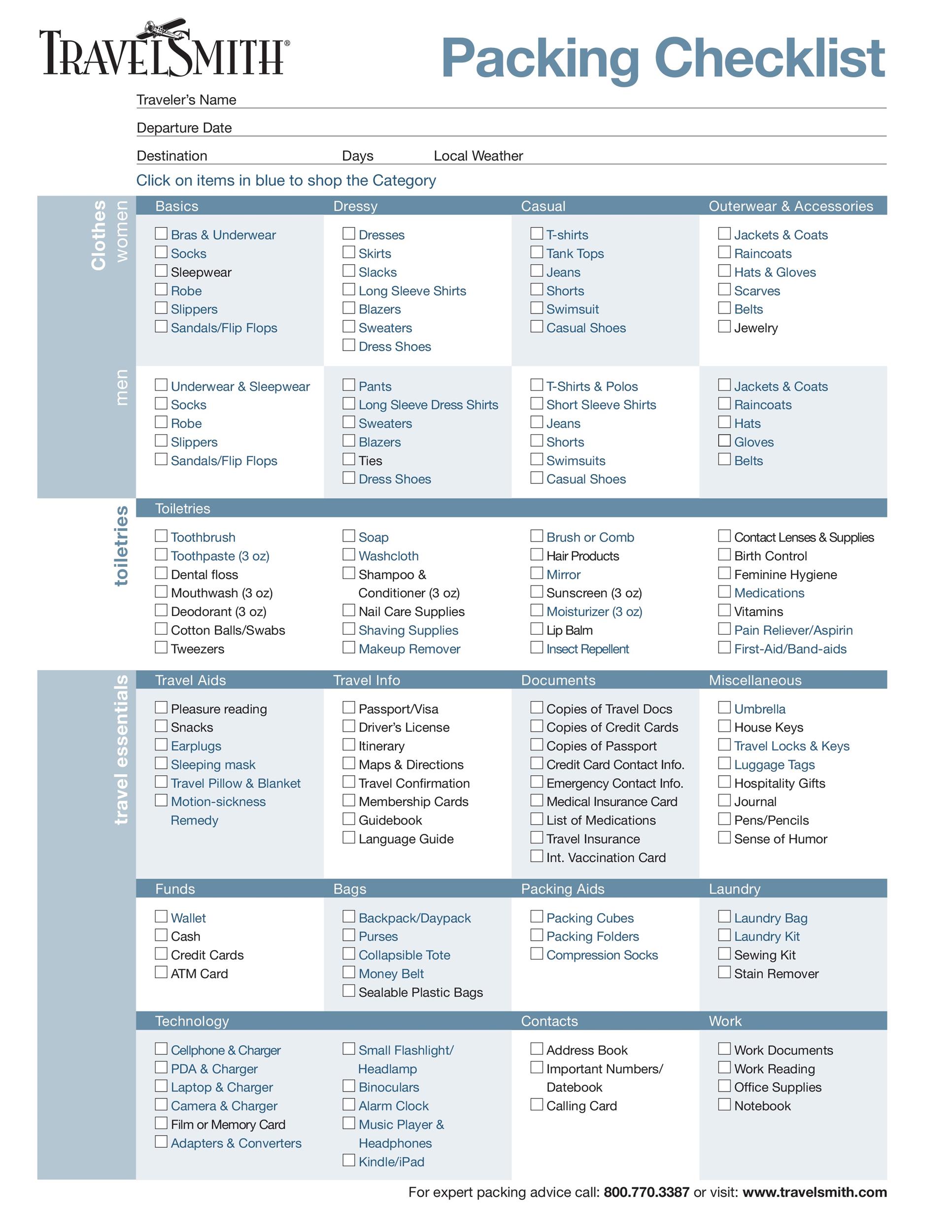40 awesome printable packing lists college cruise