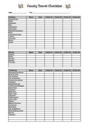40 awesome printable packing lists college cruise camping etc