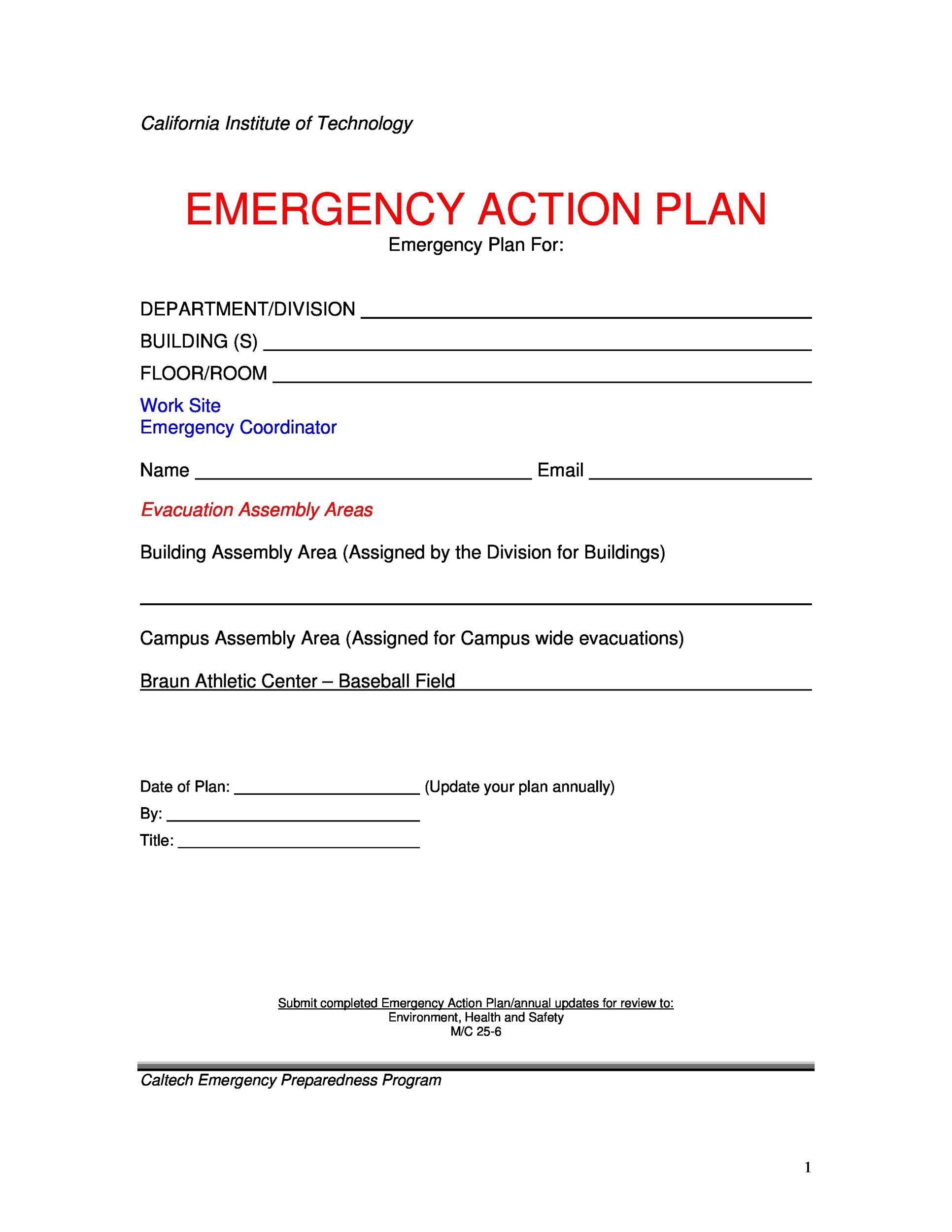 45 Free Action Plan Templates Corrective Emergency Business
