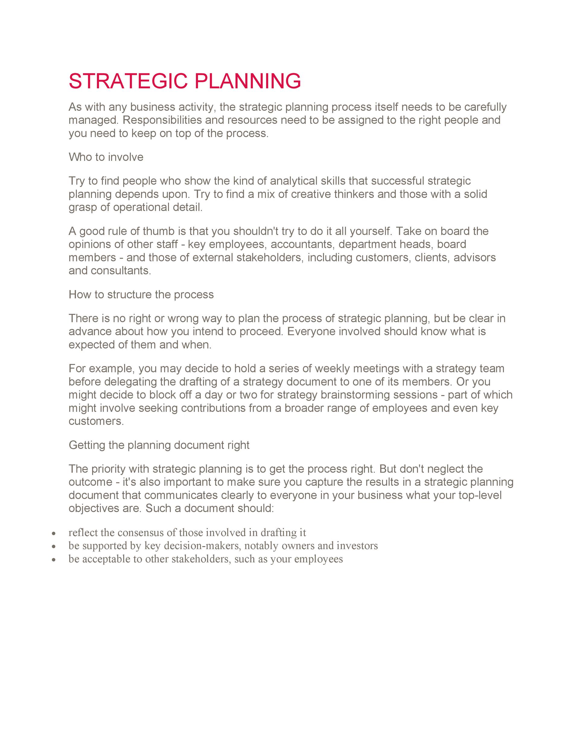 32 Great Strategic Plan Templates To Grow Your Business