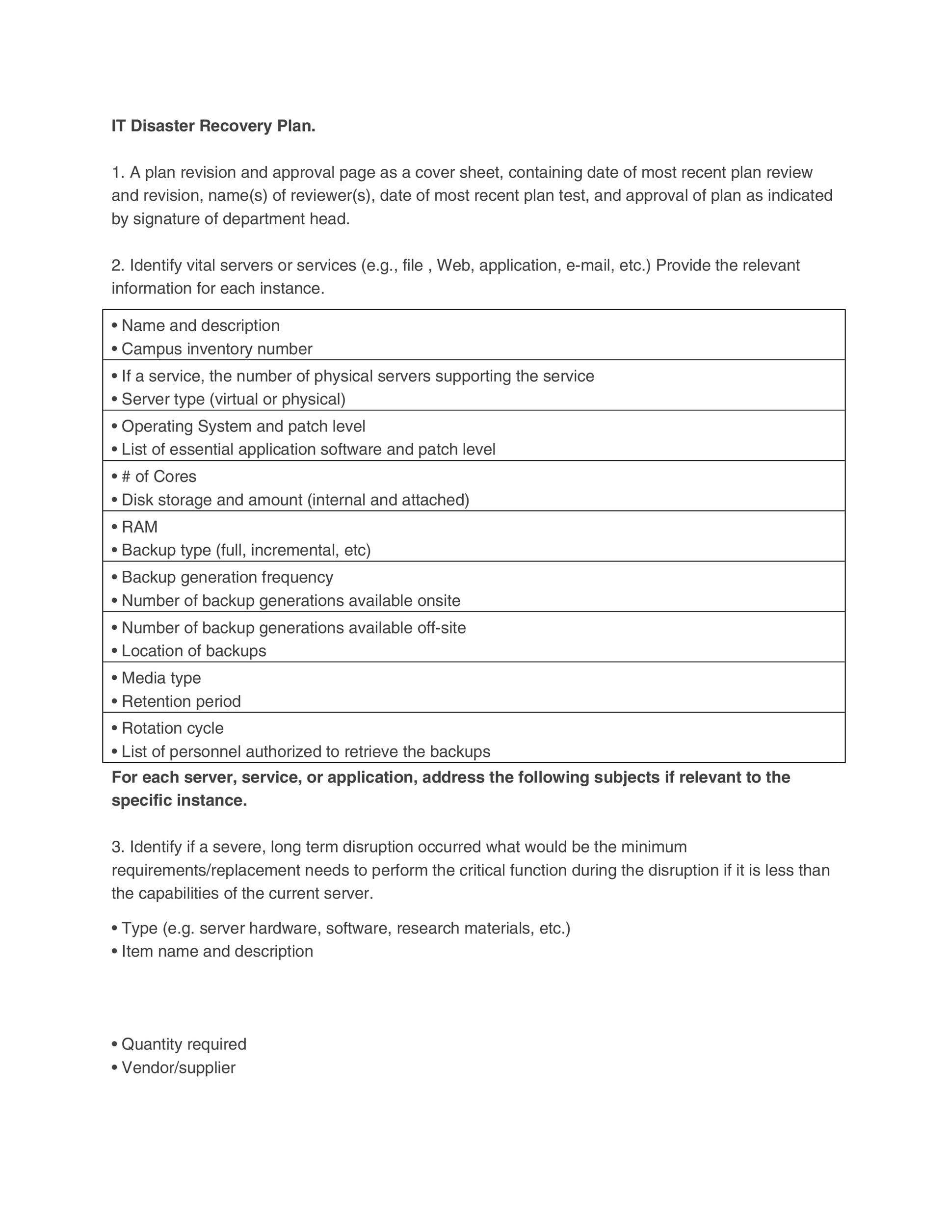 52 Effective Disaster Recovery Plan Templates Drp ᐅ Templatelab