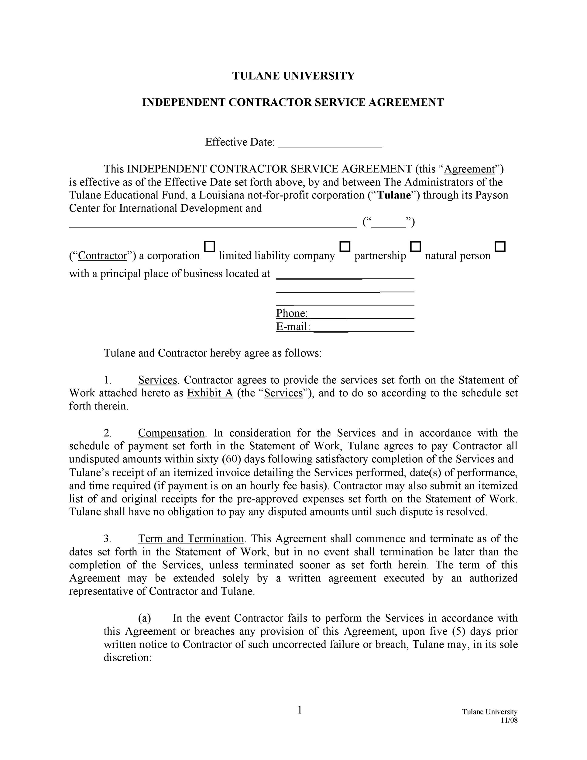 Corporate Agreement Templates