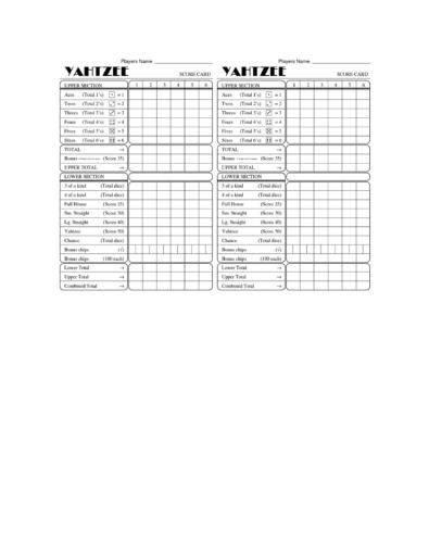28 printable yahtzee score sheets cards 101 free templatelab