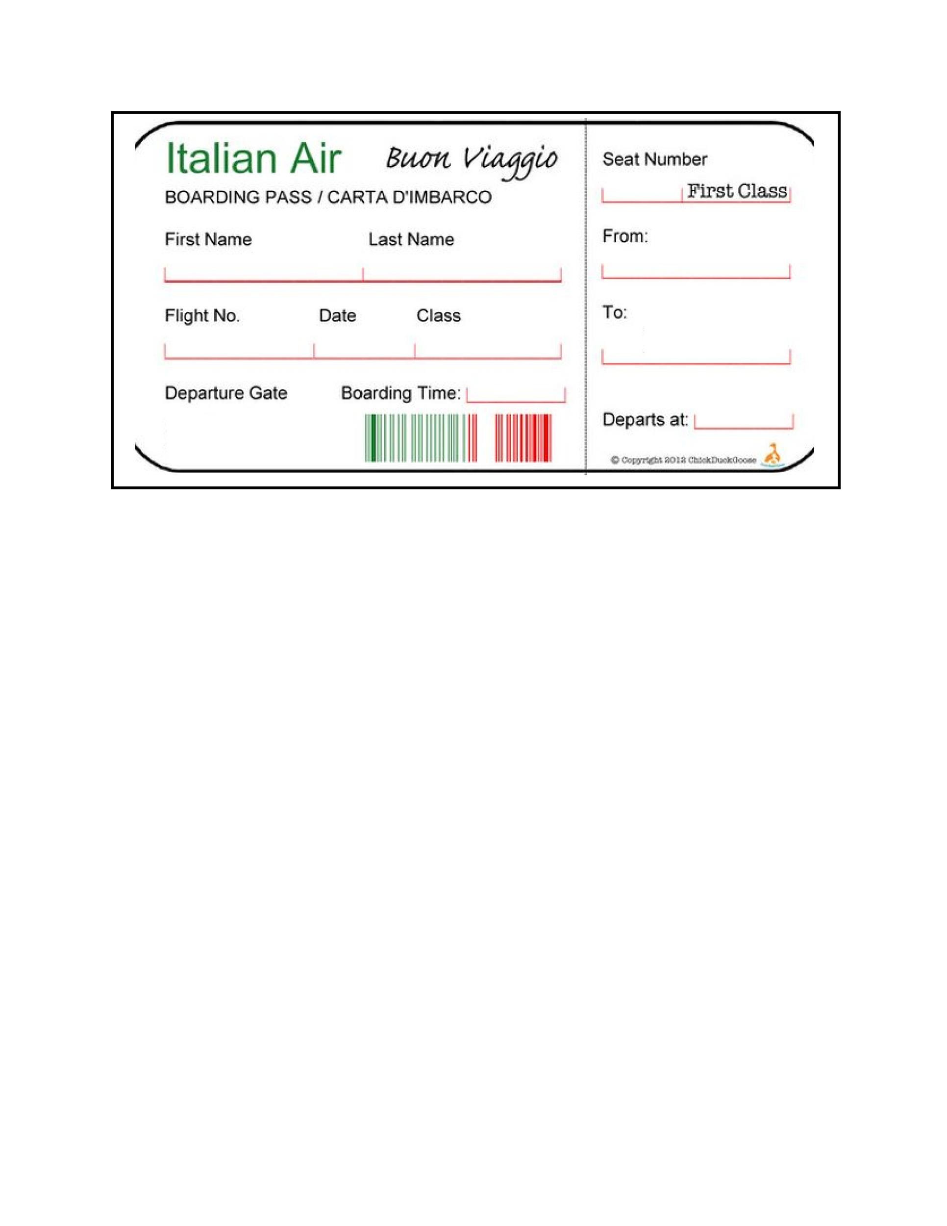 16 Real & Fake Boarding Pass Templates - 100% FREE ᐅ TemplateLab