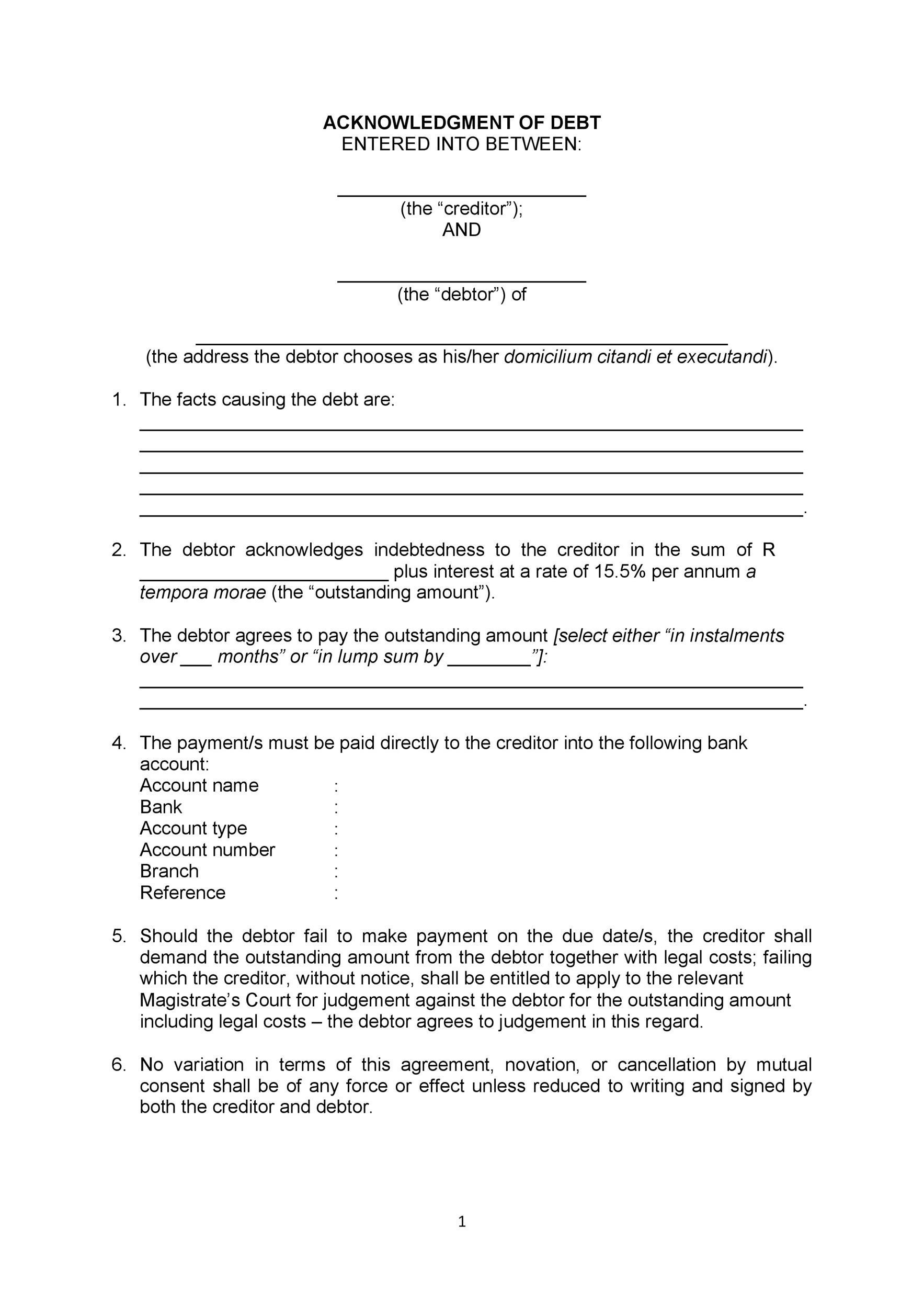 Novation Agreement Template