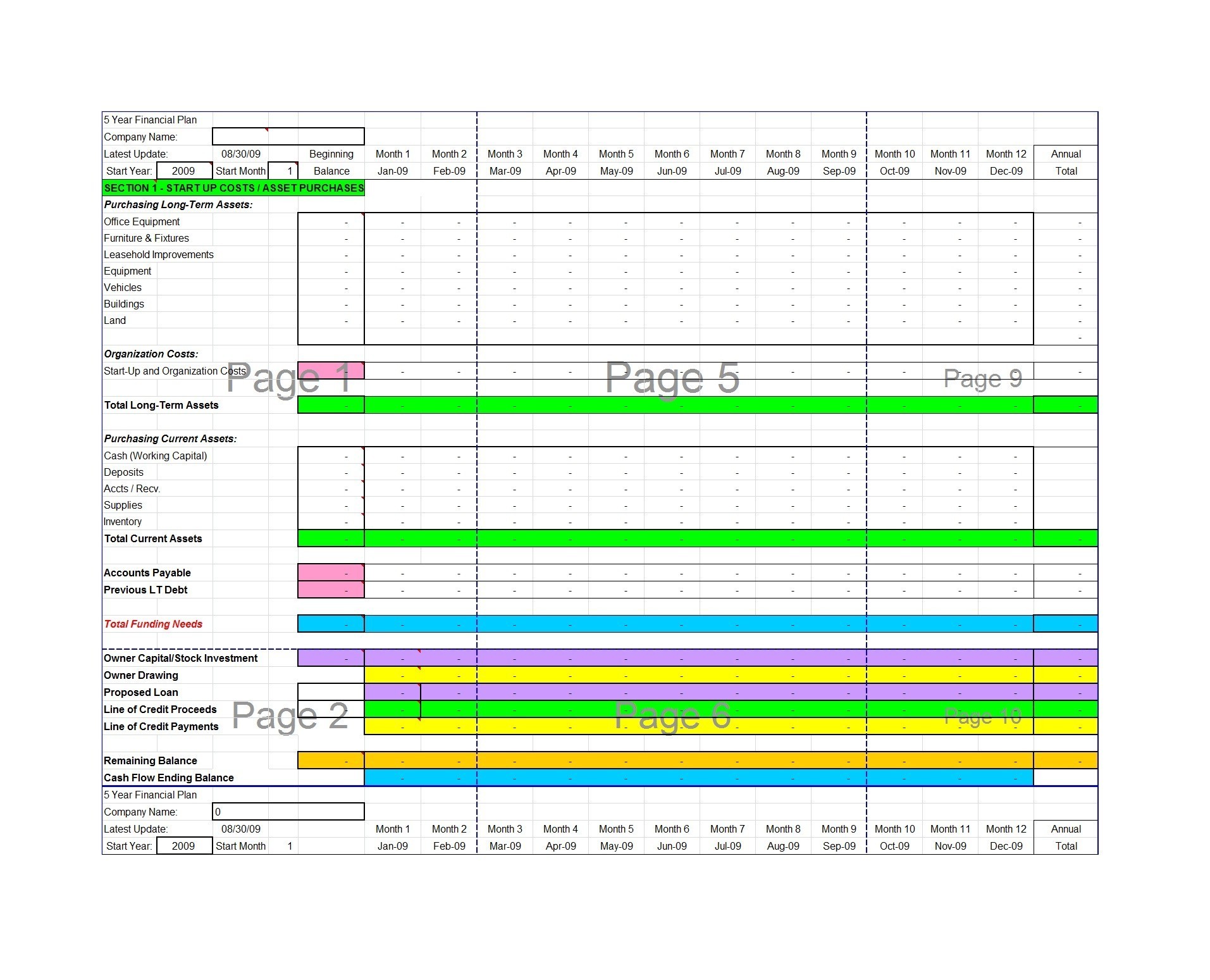 50 Professional Financial Plan Templates Personal Business ᐅ