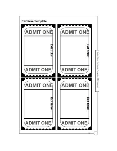 24 printable exit ticket templates word pdf templatelab