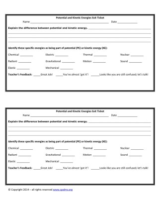 24 printable exit ticket templates word pdf template lab