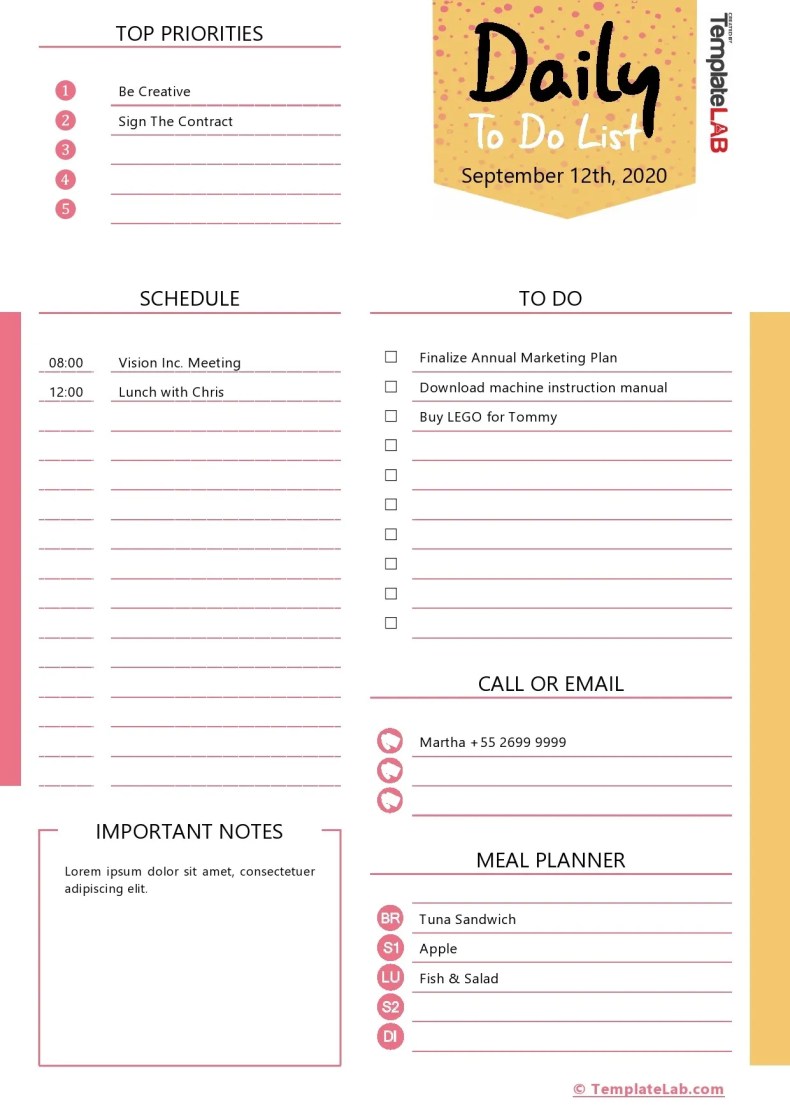 47 printable to do list & checklist templates (excel, word, pdf)